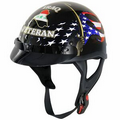 Outlaw Glossy Half Motorcycle Helmet / Iraq War Veteran